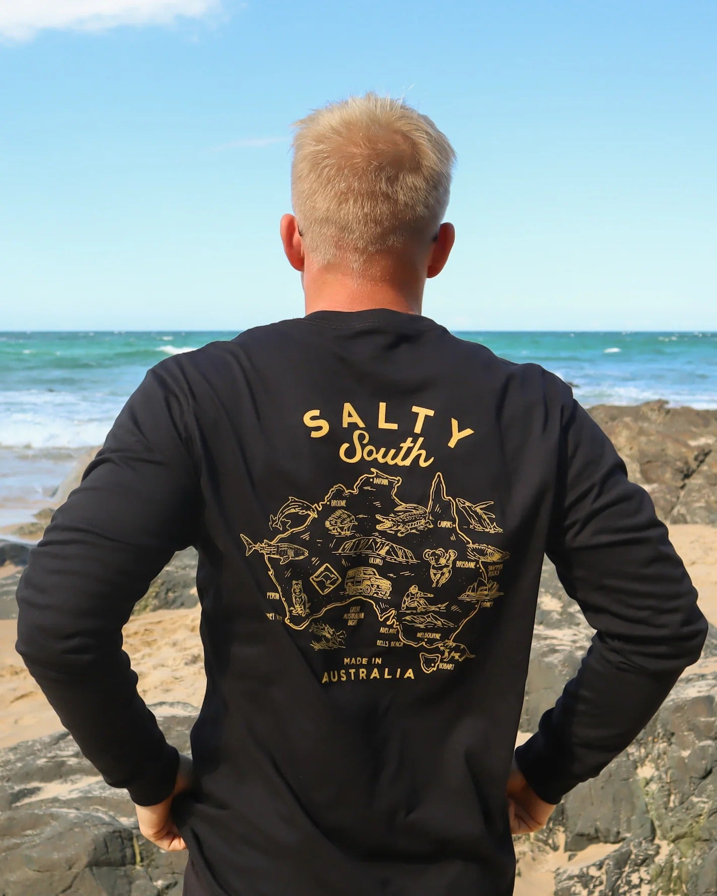 Kids Australian Made Salty South Hoodie